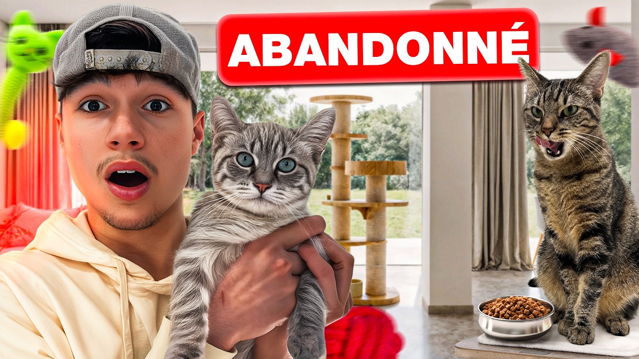J’AI ADOPTÉ UN CHATON ABANDONNÉ (Simbouche est jaloux…)
