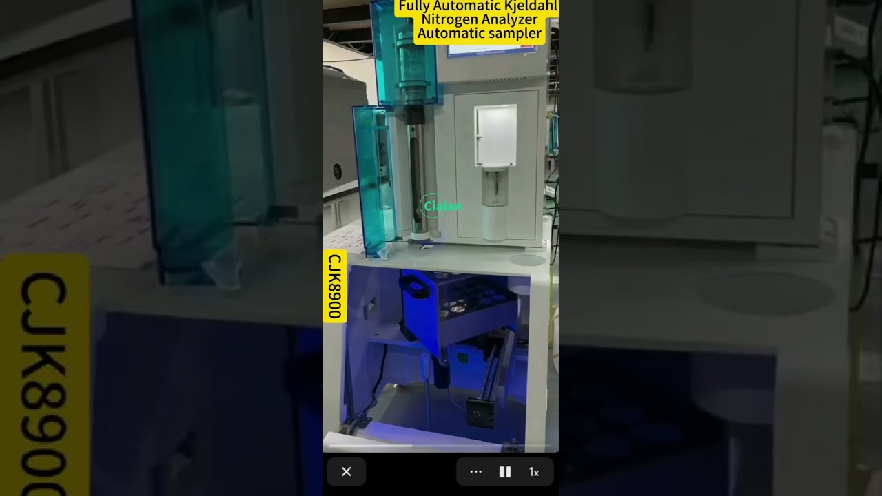 Cialan fully auto kjeldahl nitrogen analyzer with auto sampling system. #kjeldahlmethod #protein