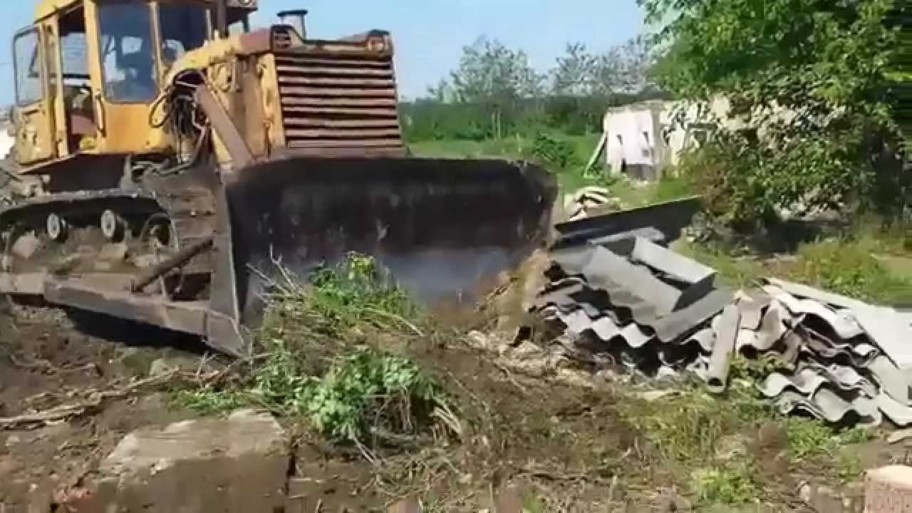 T-130 dózer tuskószedés Csorvás