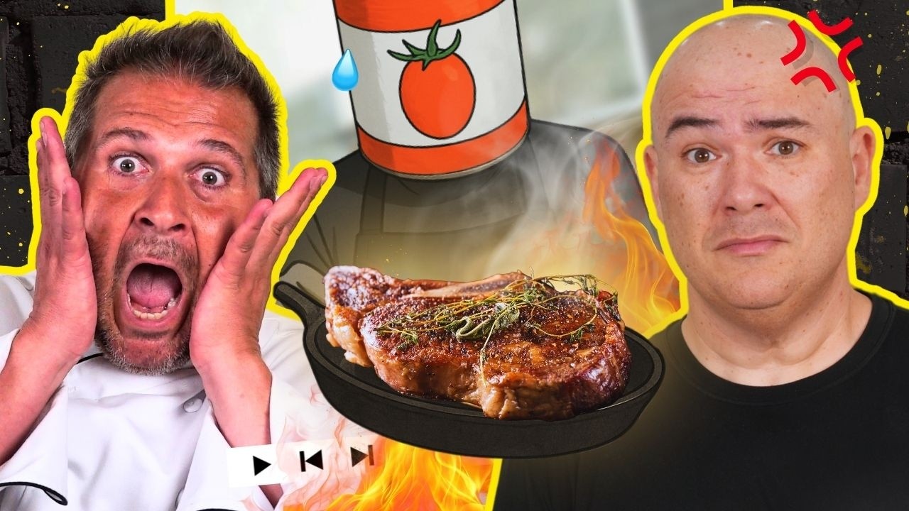 GUGA REACTS to FutureCanoe Cooking STEAKS!