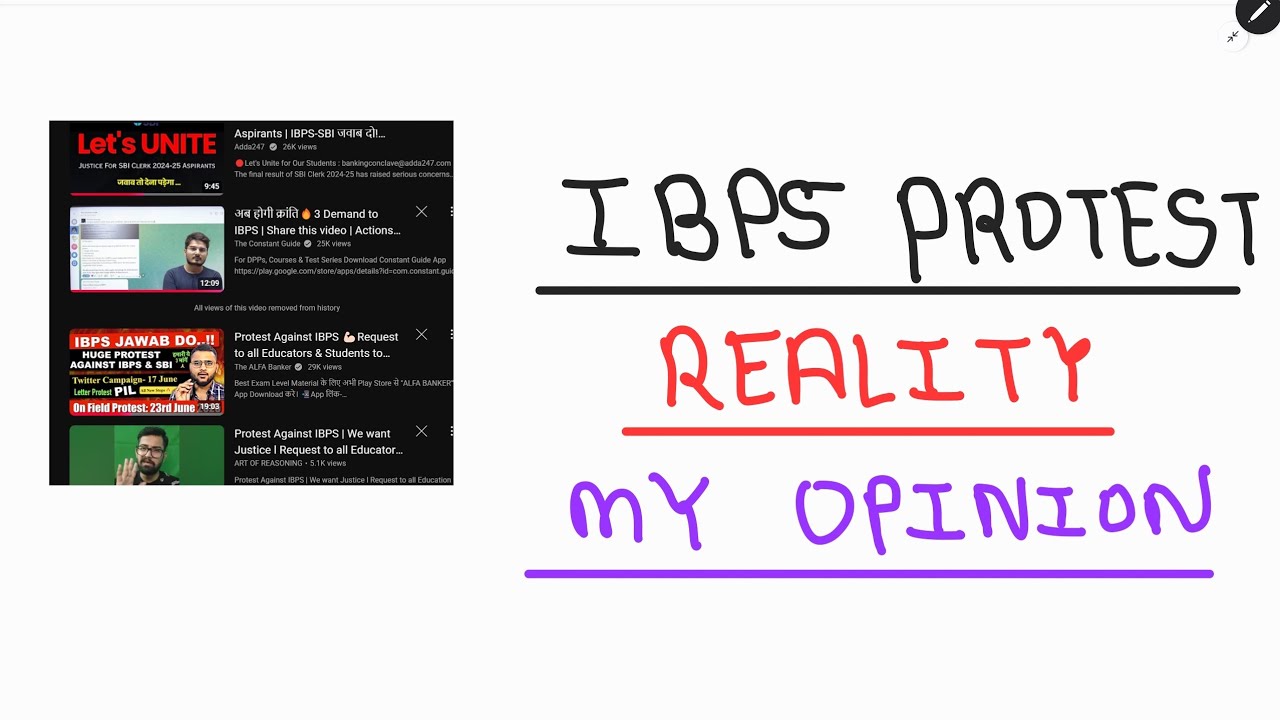 MY Opinion On Protest Against IBPS || Is it worth it ? ||