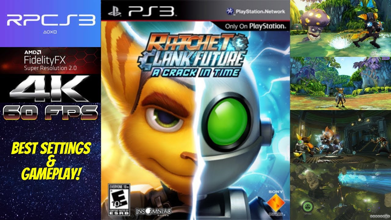 Ratchet & Clank Future: A Crack in Time Settings/Gameplay RPCS3 FidelityFX 4K 60FPS 12700K 6900XT