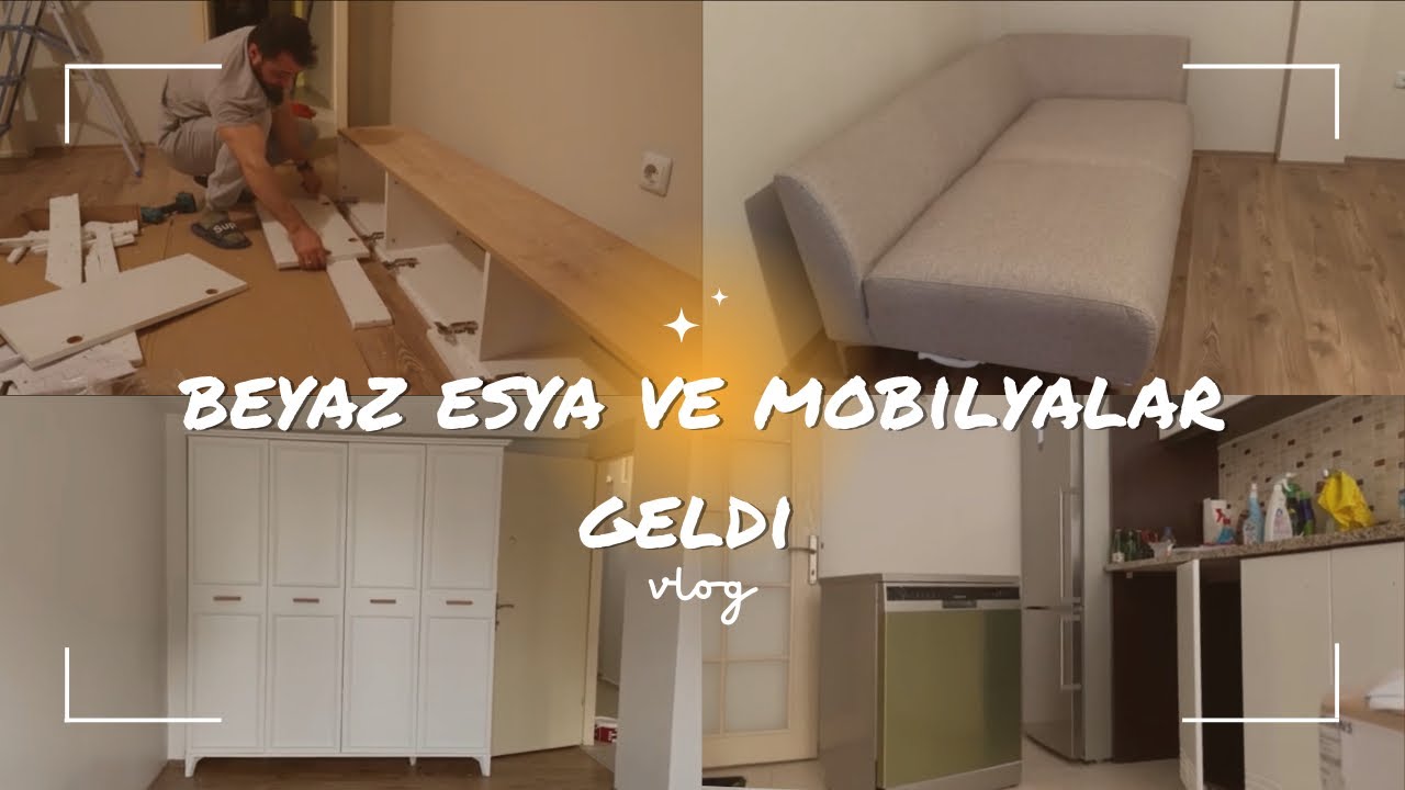 KOLTUKLAR YANLIŞ GELDİ 😢 BEYAZ EŞYALAR VE GARDROBUMUZ KURULDU 👌
