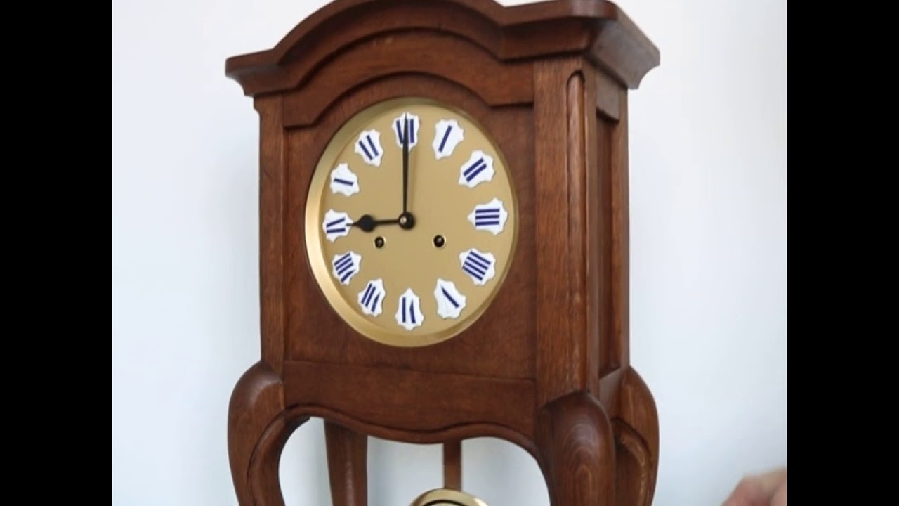 Sold! MAUTHE Antique Mantel Clock RARITY! SOLID Wood Germany Gong Chime FULLY RESTORED