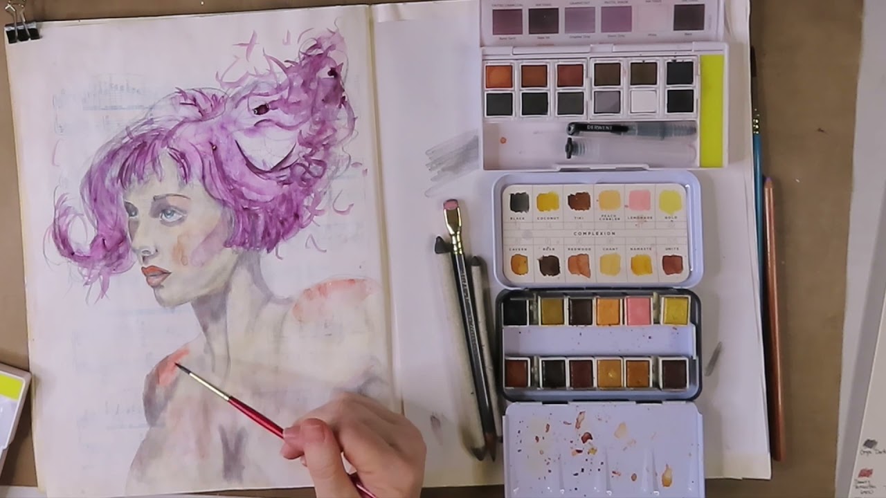 Graphite and Water-soluble Media in an Altered Music Book