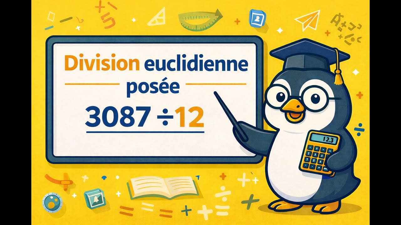 Division posée pas à pas | Dividende, diviseur, quotient, reste  [CM2/6ème]