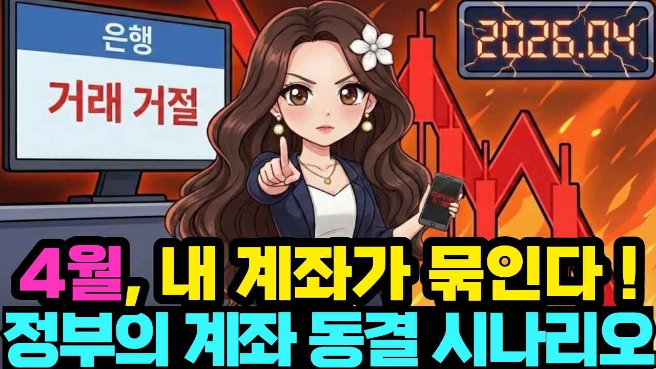 2026년 4월, 당신의 전 재산이 묶입니다: 은행 계좌 동결 시나리오와 생존법!!