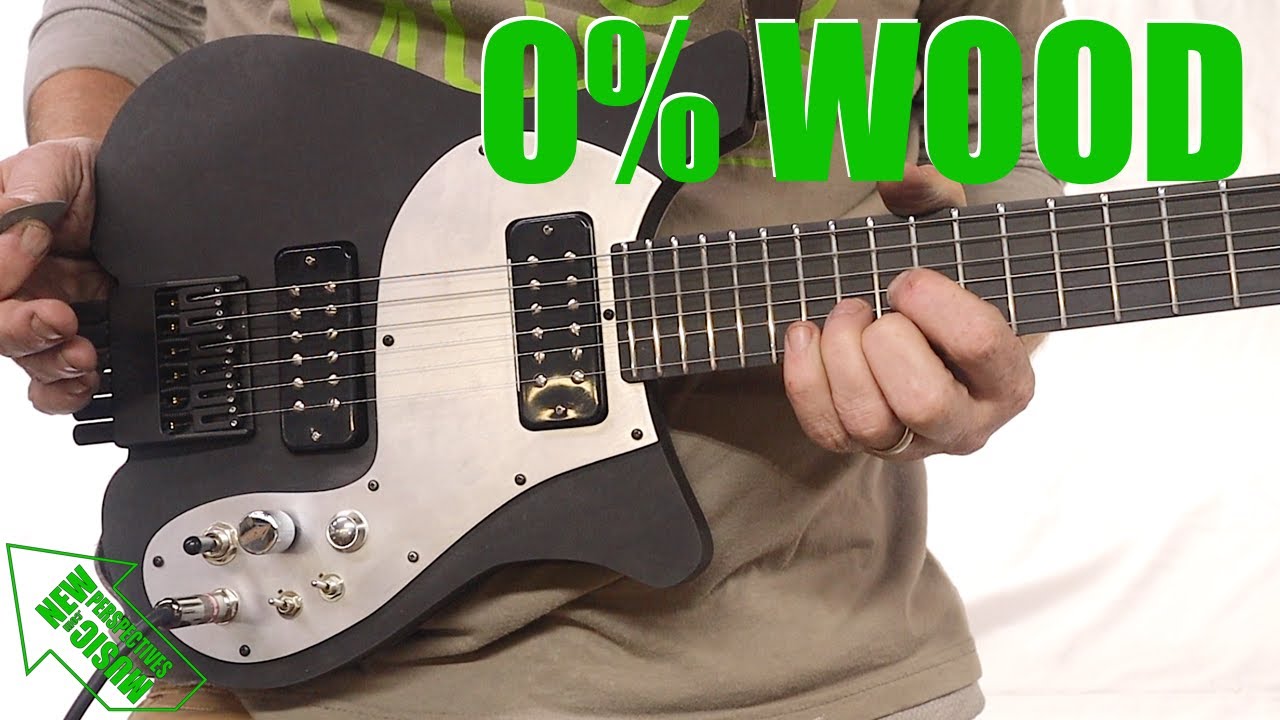 Безголовая гитара из алюминия и ричлайта - Полностью собрана - 0% древесины #4