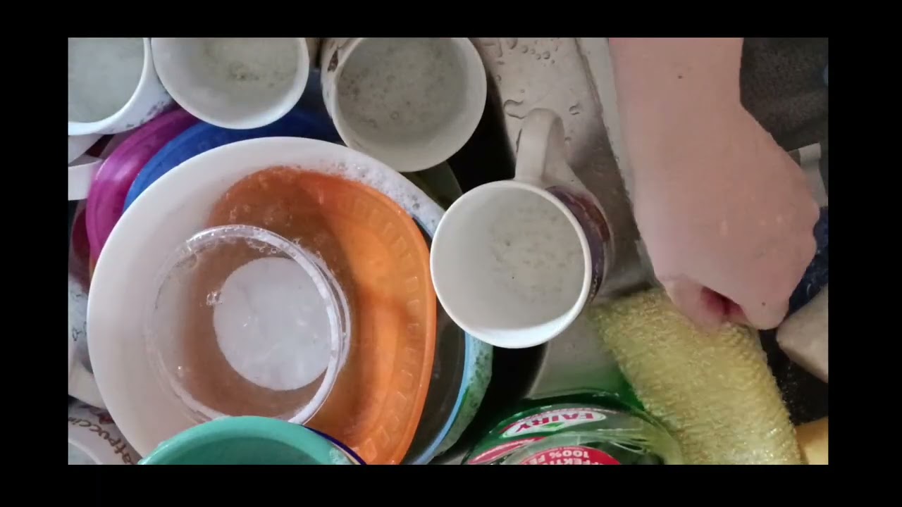 ASMR sleep video. Washing Dishes – Relaxing Water & Scrubbing Sounds. Number 53.#asmr #asmrvideo