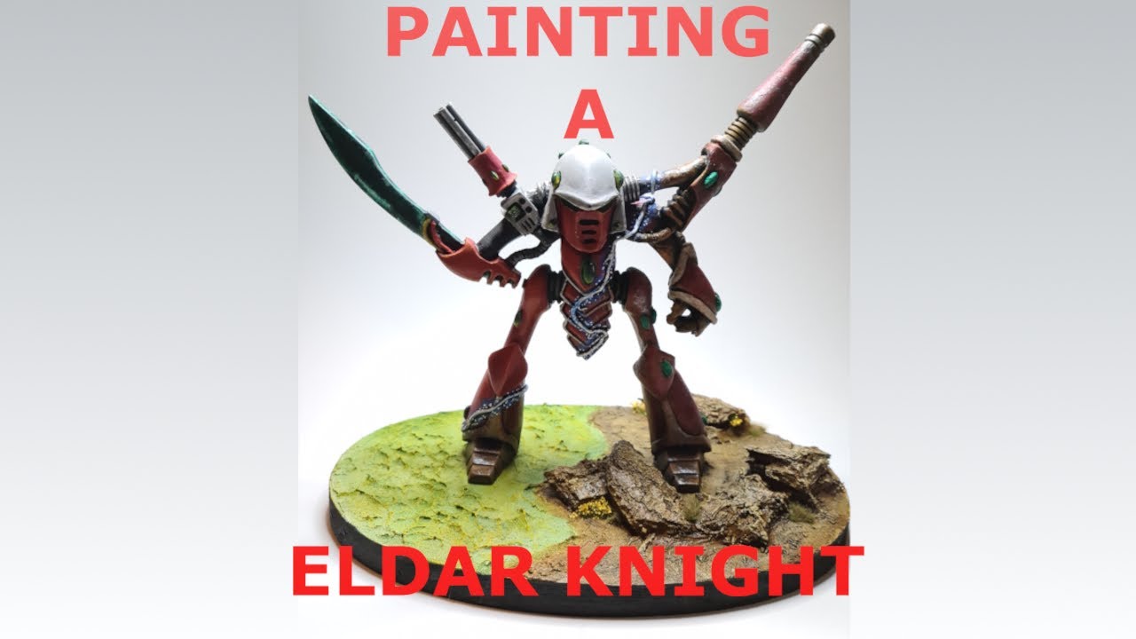 Painting up an Eldar Knight