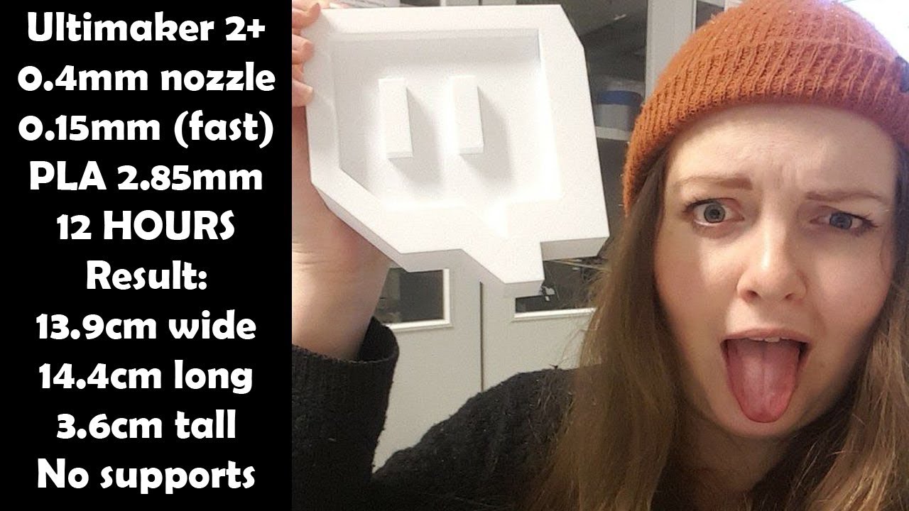 Twitch Logo 3d-print timelapse!