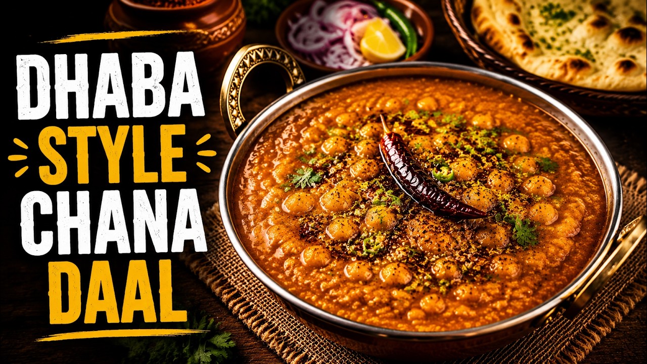 Cooking Authentic Dhaba Style Chana Dal | Spicy & Aromatic!