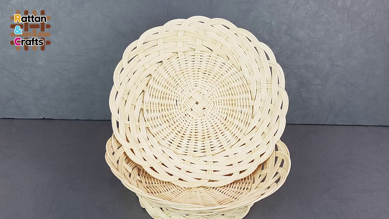 [라탄공예] 라탄채반만들기 Introduction to weaving a round rattan basket.