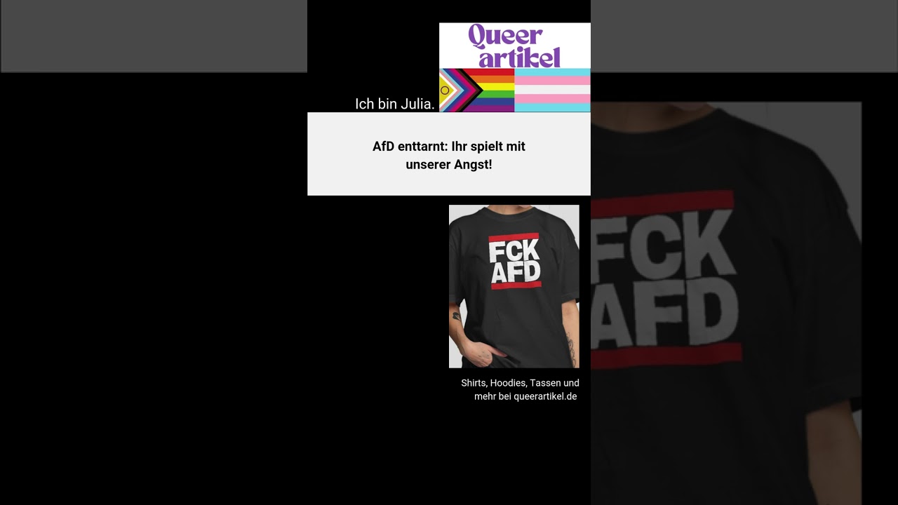 FCK AFD – Klare Kante gegen Rechts! ✊🏳️‍🌈🏳️‍⚧️