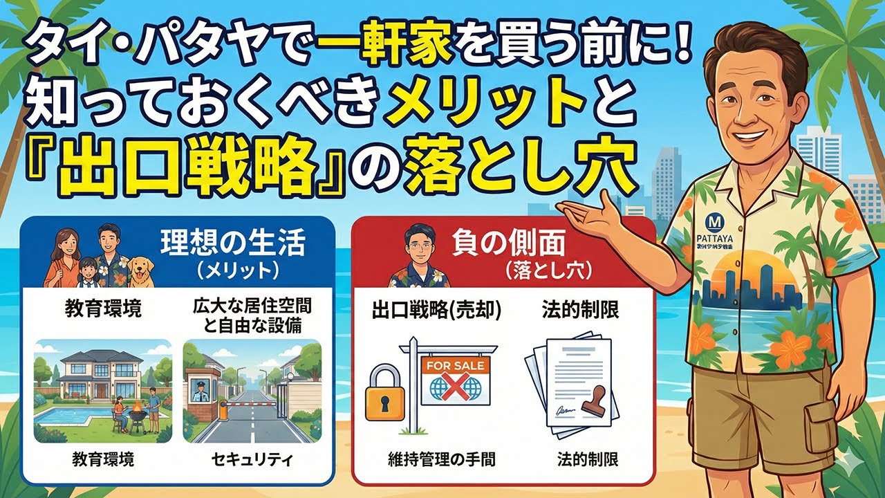 タイで外国人が一軒家を購入する際のメリット/デメリットの全てをご紹介します