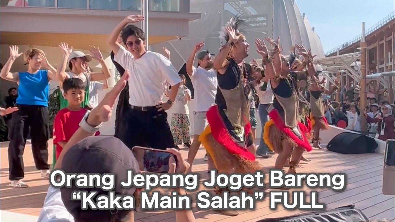 【FULL 16:9】Orang Jepang yang ceria joget baren “Kaka Main Salah” di Indonesia pavilion
