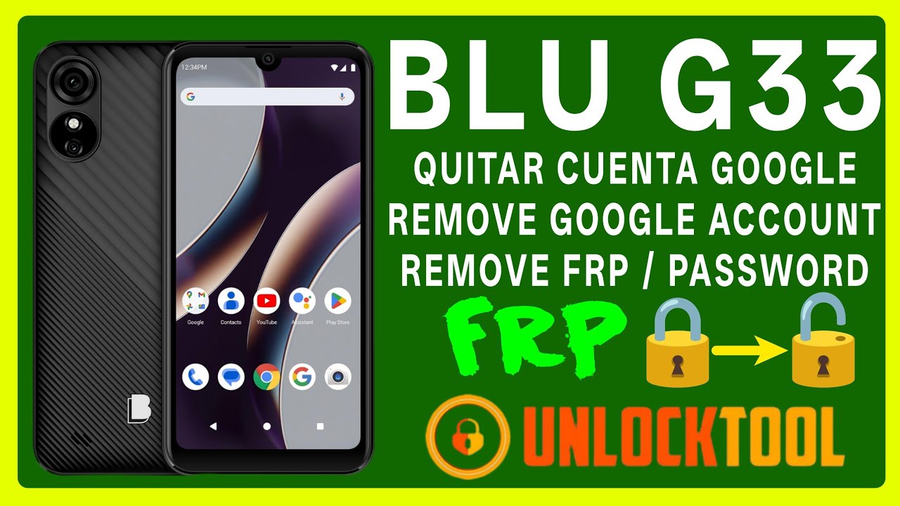 BLU G33 QUITAR CUENTA GOOGLE FRP REMOVE