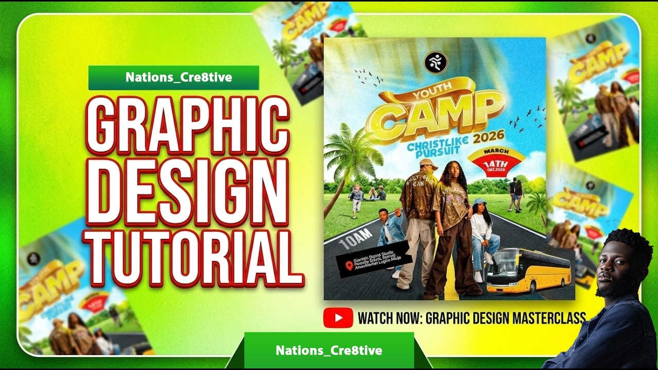 HOW TO CREATE A YOUTH CHURCH FLYER DESIGN in Minutes