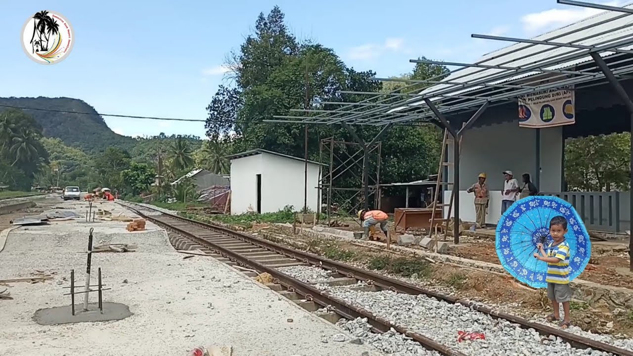 STASIUN MUARO KALABAN BERBENAH MENYAMBUT  KEHADIRAN KEMBALI KA. WISATA LOKO E1060 #MAK ITAM