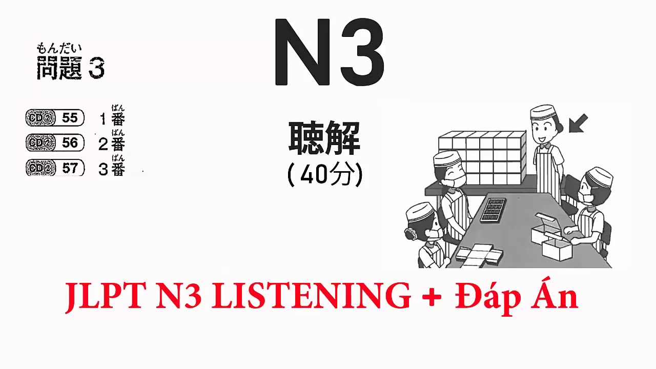 JLPT / Nat N3 Listening Test With Answers 4