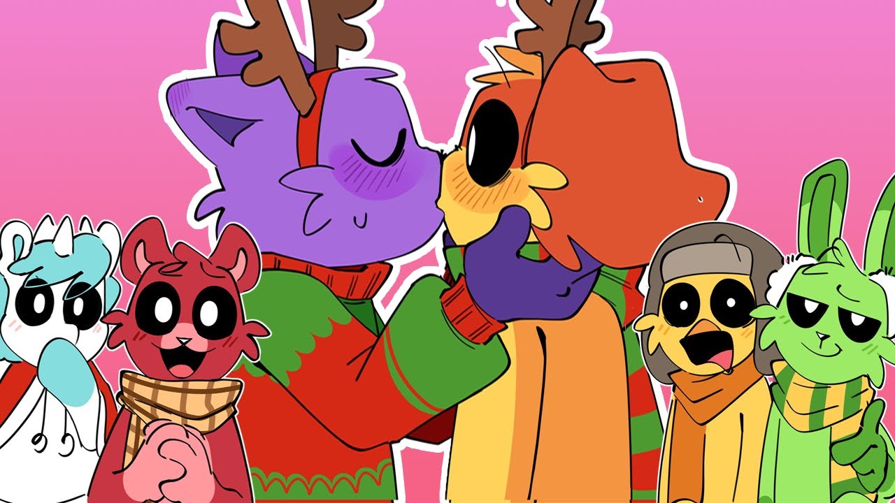 Catnap x Dogday Holiday Kiss Surprise  | Poppy Playtime Chapter 3 Comic Dub