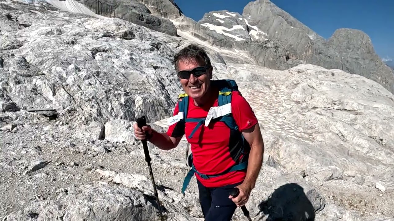 Marmolada , salita sul Ghiacciaio 