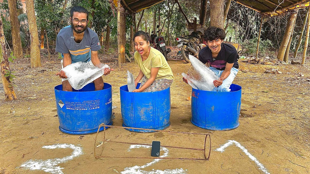 Crazy cold water challenge 🥵 | extreme level