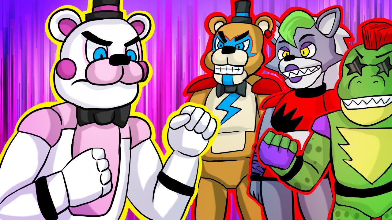 Funtime Freddy VS Glamrock Animatronics | Minecraft FNAF Roleplay