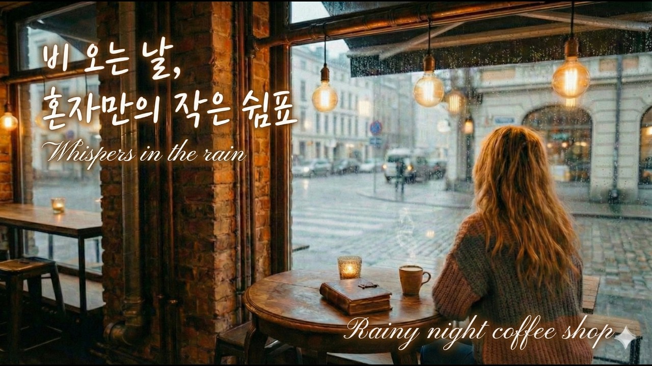 [ai] Whispers in the rain - 잠잘때 듣는 음악, 카페 음악(ASMR 자연 음악 소리,숙면,수면,불면증 해소)