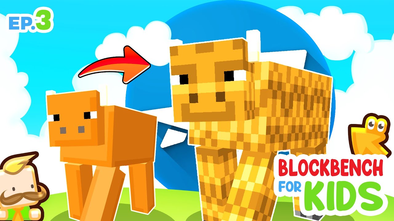 Paint an upgraded texture with more detail | Blockbench for Kids #3