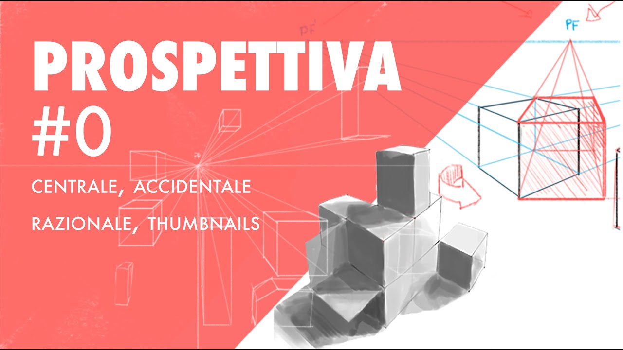 PROSPETTIVA 0 - Centrale, accidentale, razionale | perspective drawing one two three point