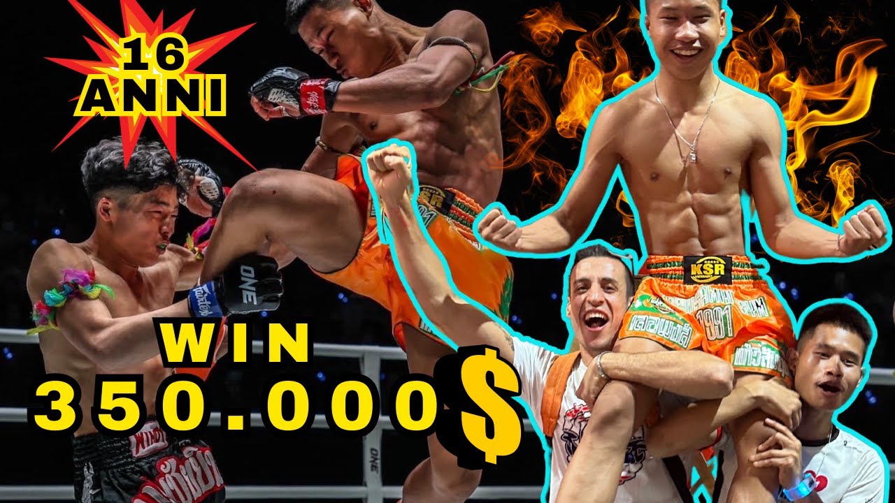 PRIMO MATCH IN ONE CHAMPIONSHIP A 16 ANNI! VINCE 350.000 $ DI BONUS