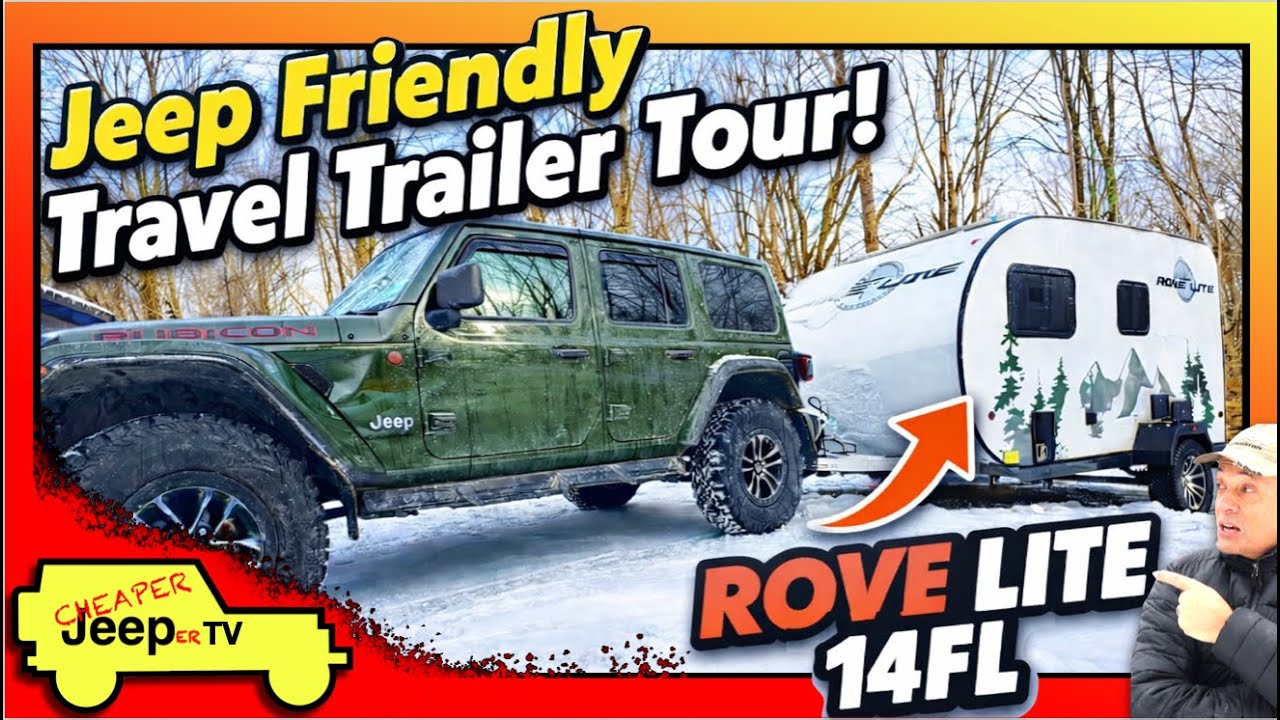 Jeep Friendly Travel Trailer Tour, Rove Lite 14FL