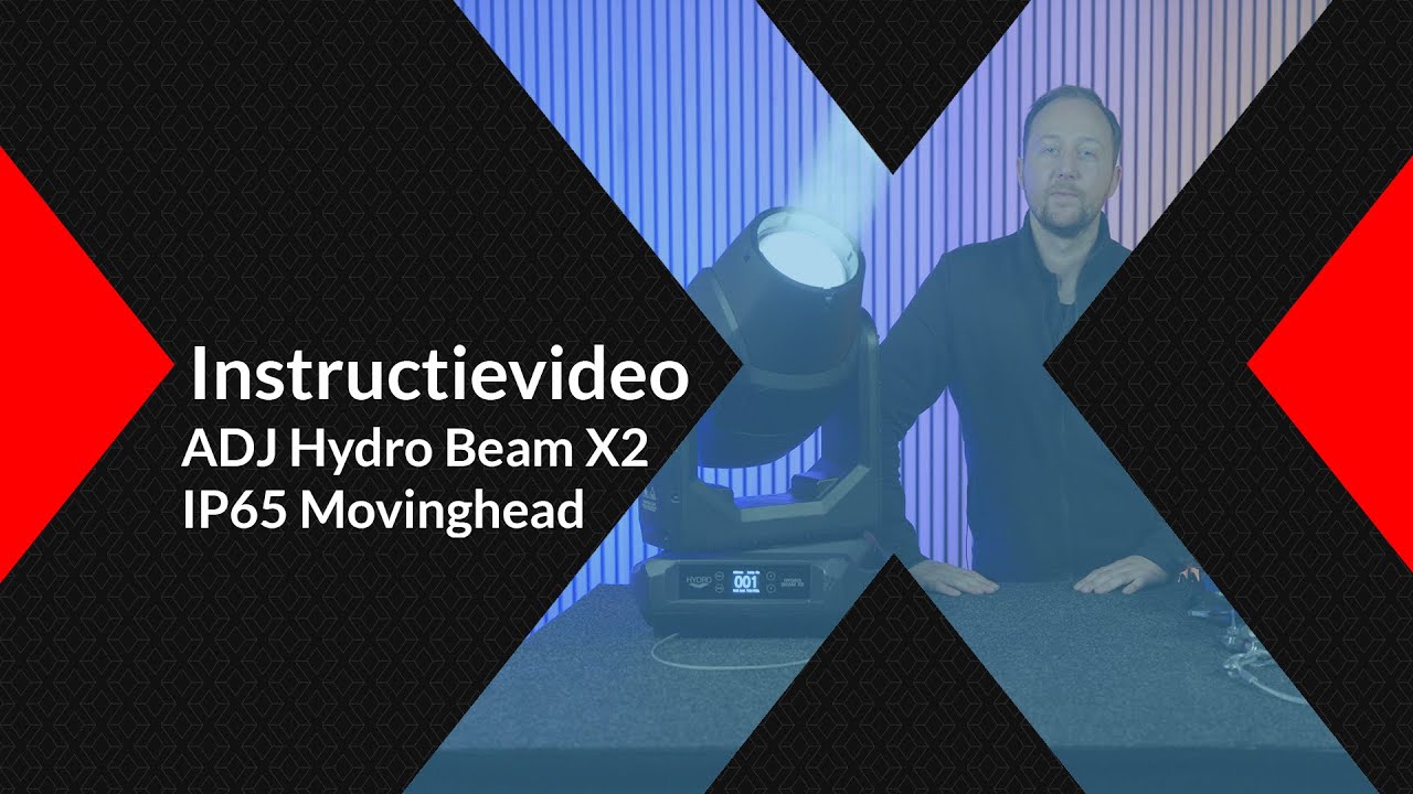 Instructievideo - ADJ Hydro Beam X2 IP65 Movinghead | Lichtgeluidhuren.nl - Luxonos