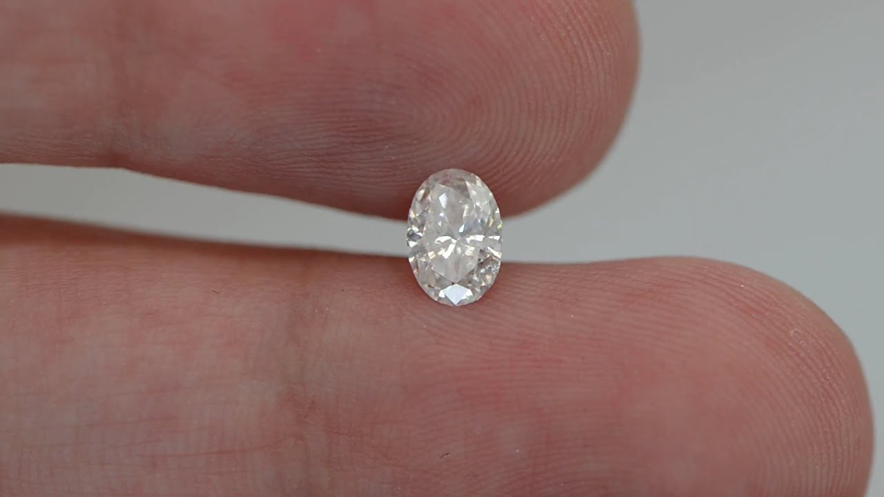 Loose Oval Cut Diamond 0.51 Carat D/SI2