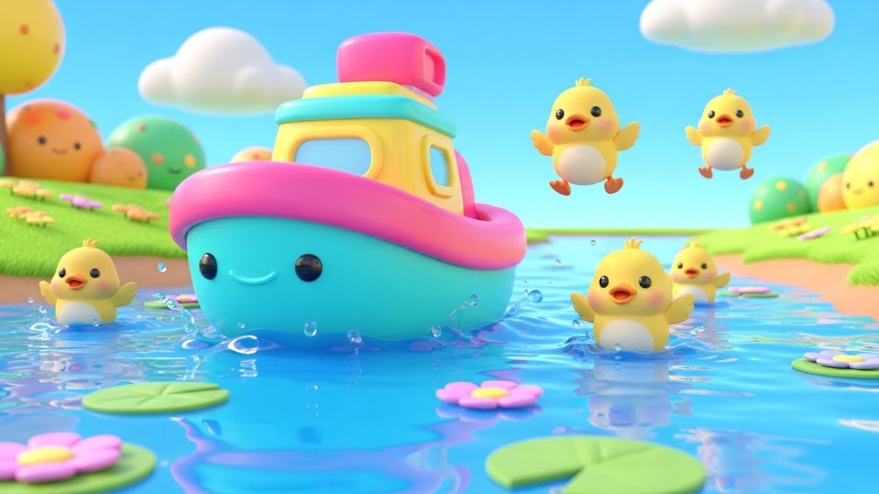 Adventure Ahoy! Toy Boat’s River Trip with Ducks 🚤🦆 | Nursery Rhymes for Kids