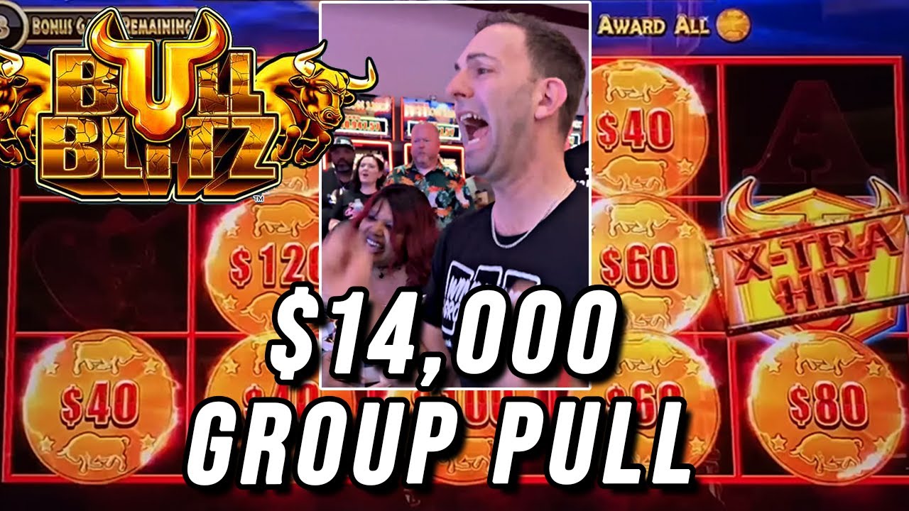 Групповой розыгрыш $14 000 ➨ КОЛЕСНЫЙ игровой автомат Bull Blitz!