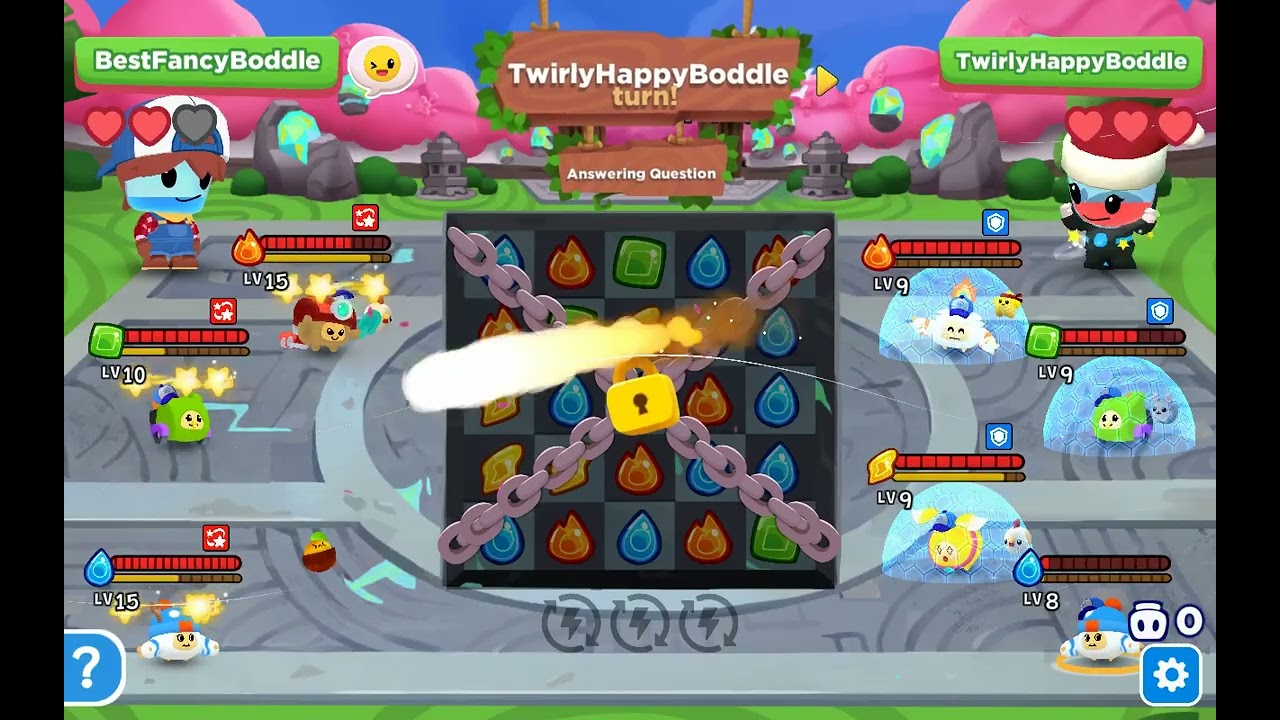 I 1V1 my sister @Saraplaysboddle but I got veggie bot in my second account 
