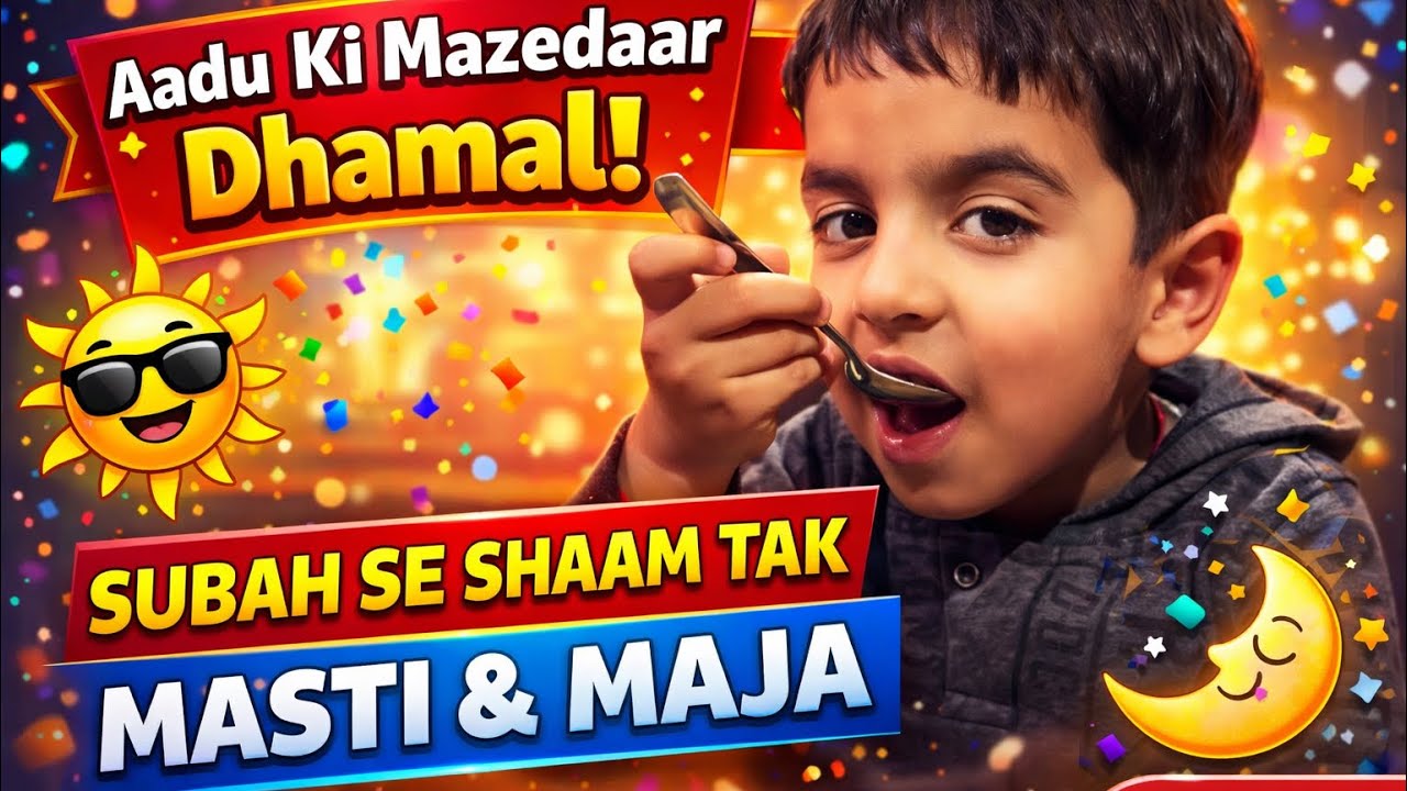 “Aadu ki mazedaar subah se shaam tak ki dhamal!” 