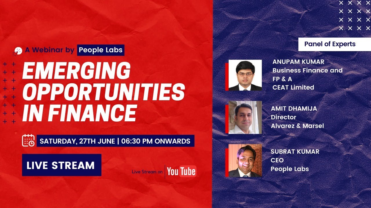 Webinar #11 : Emerging Opportunities in Finance Sector