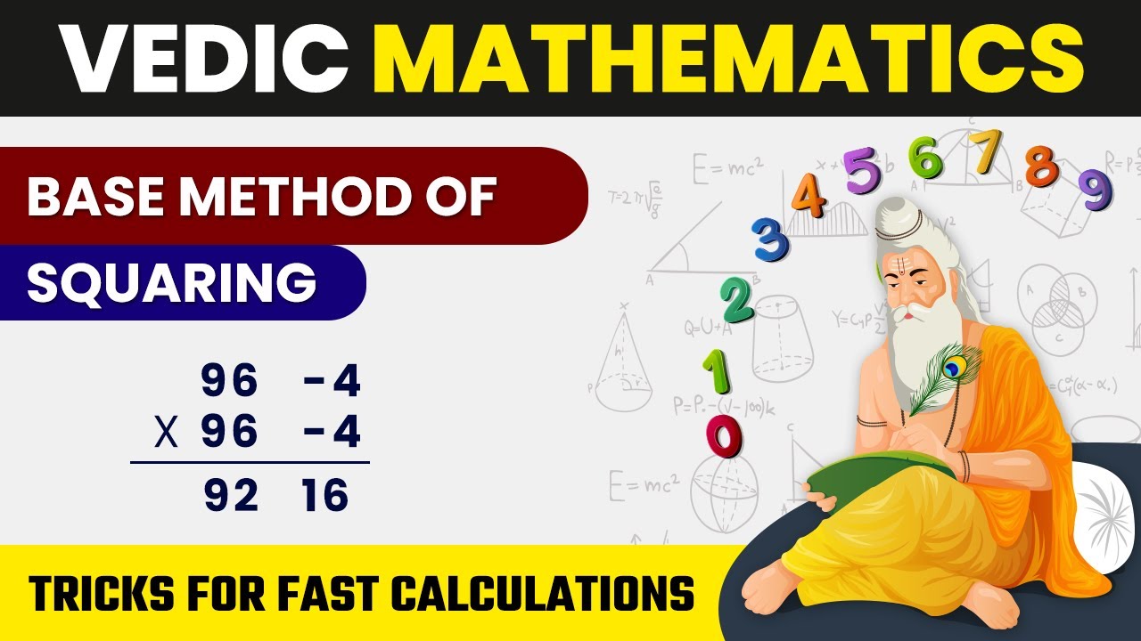 Base Method of Squaring in Vedic Maths | Square Trick | Vedic Maths Tricks