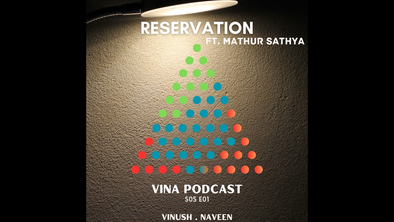 #65 - S05E01 - Reservation - A beginner's guide | Ft. Mathur Sathya | Vina Podcast