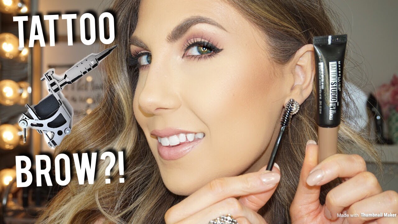 NEW! MAYBELLINE TATTOO STUDIO BROW GEL | 2 DAY BROWS?!