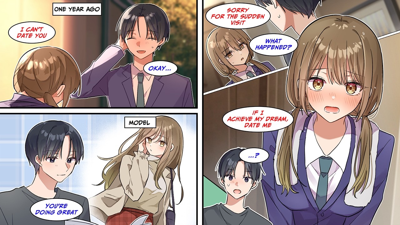 [Manga Dub] The class honor student who rejected me a year ago showed up soaking wet