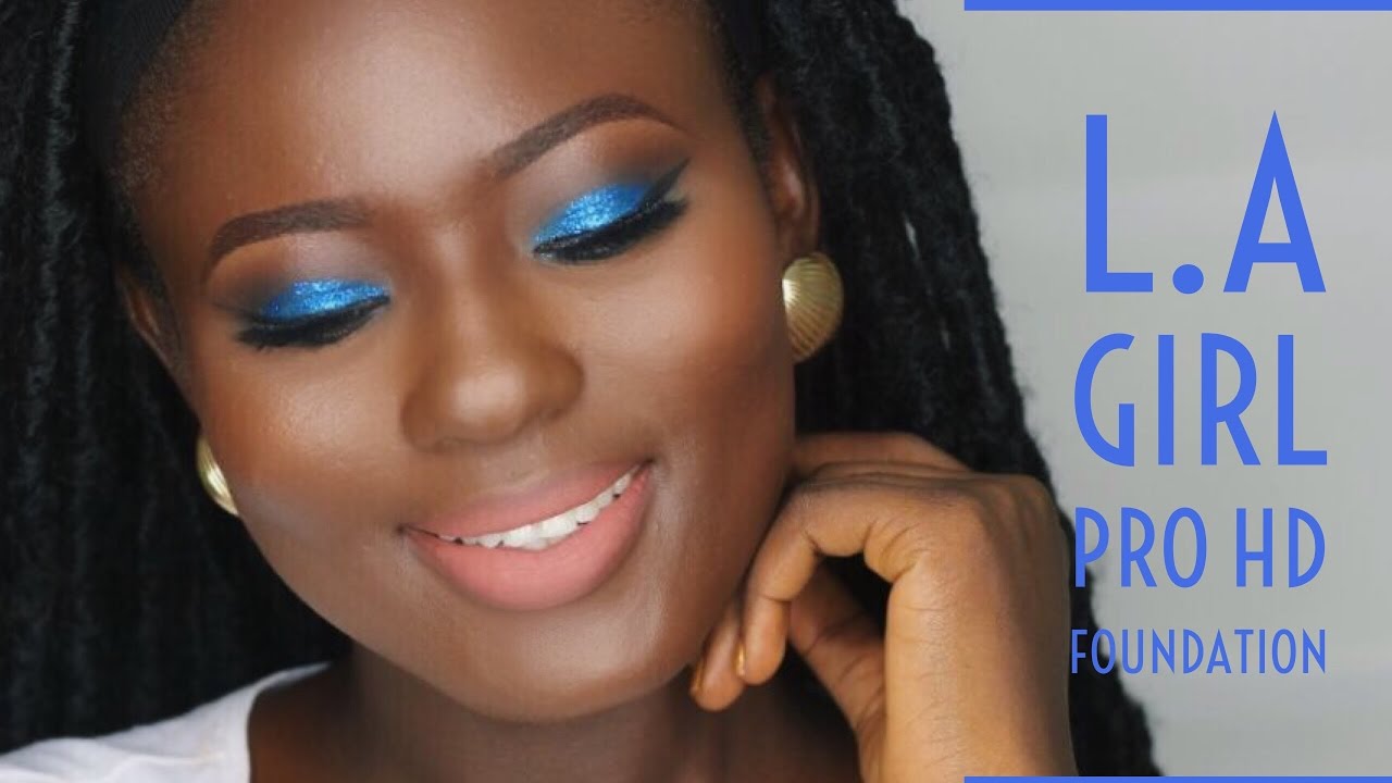 L.A GIRL PRO HD FOUNDATION ON DARK SKIN \\DEMO