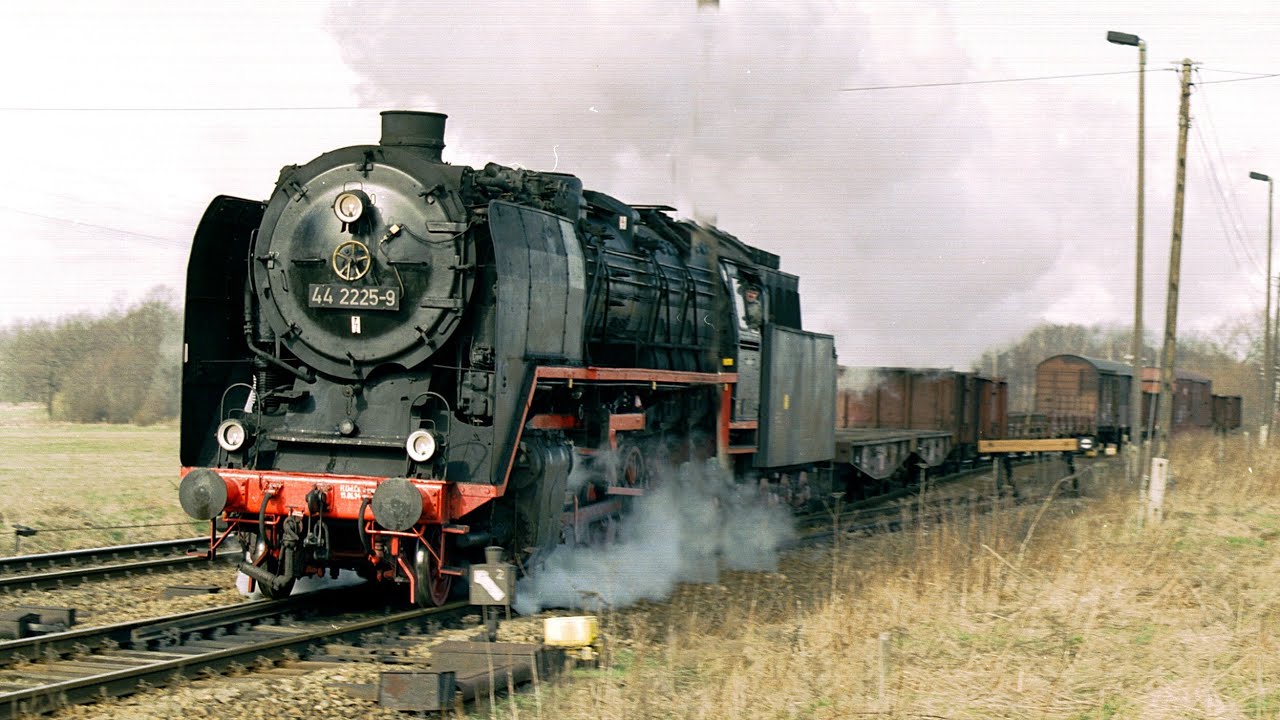 44 2225-8 Volldampf durch die Lausitz Herbst 1996