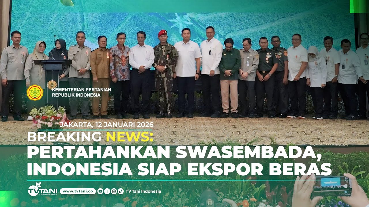 BREAKING NEWS - Gelar Rakor 2026: Tingkatkan Capaian Swasembada Pangan, Indonesia Siap Ekspor