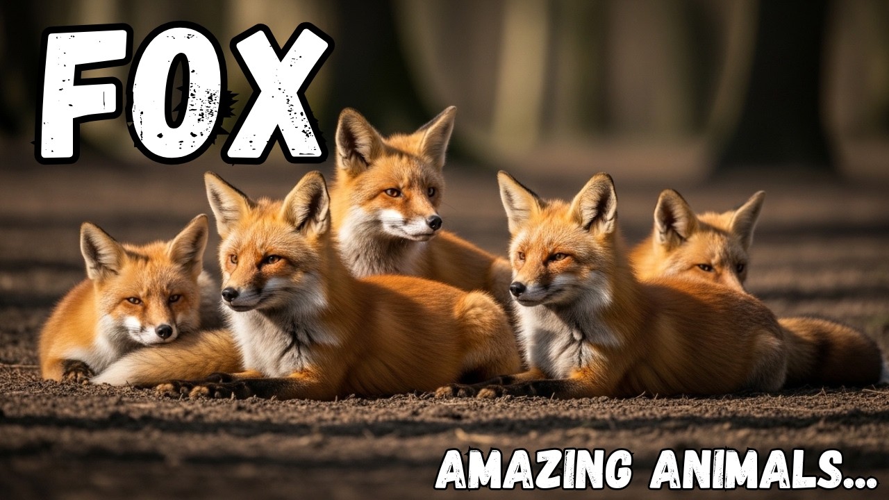 Fox | Fox for kids | Kids learning videos  | Animals for kids