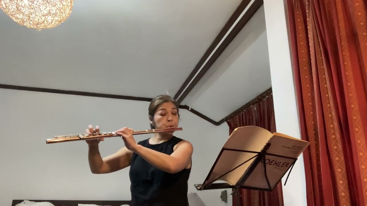 No.4 from 35 Exercises For Flute Op.33 , 8 Difficult Exercises - E. Koehler