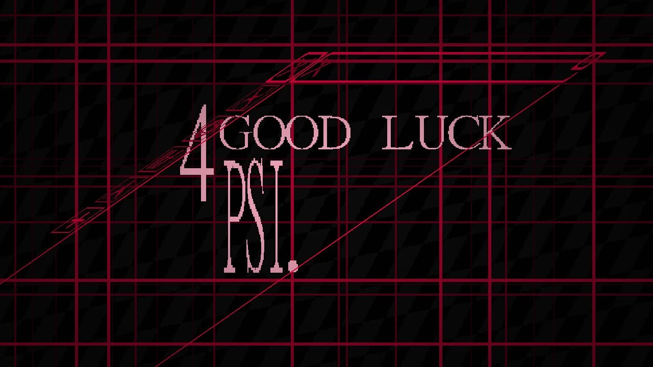 4 - Good luck, ꕚ
